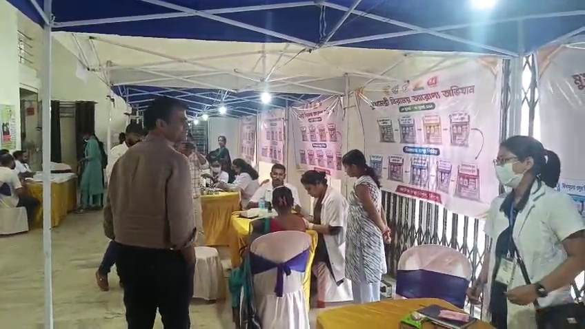 রাজ্যজুড়ে চলেছে  মুখ্যমন্ত্রী নিরাময় আরোগ্য অভিযান  বিশেষ স্বাস্থ্য অভিযান