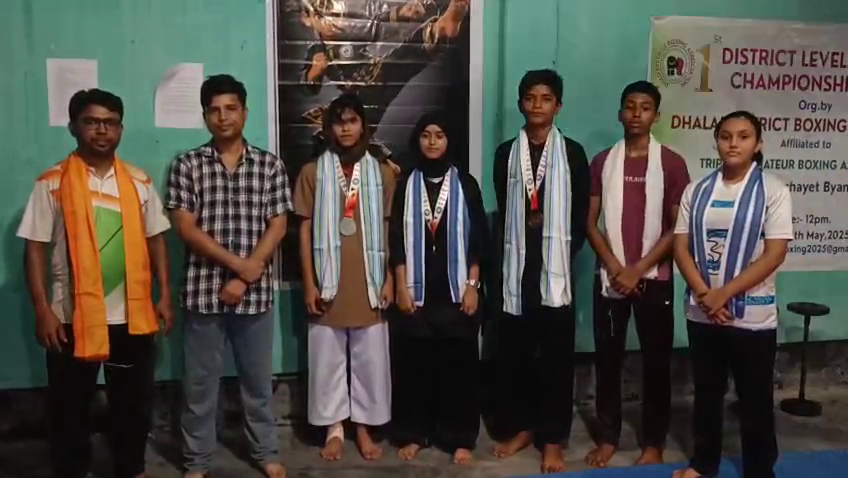 কমলপুরের পাঁচ খেলোয়াড়ের দুর্দান্ত লড়াই, তিন পদকে উজ্জ্বল ত্রিপুরার নাম
