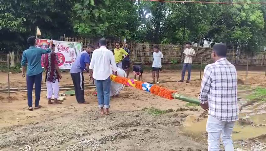 ফটিকরায়ের রাজনগরে বিগ বাজেটের পুজোর আয়োজনে স্থানীয় এলবিবি ক্লাব