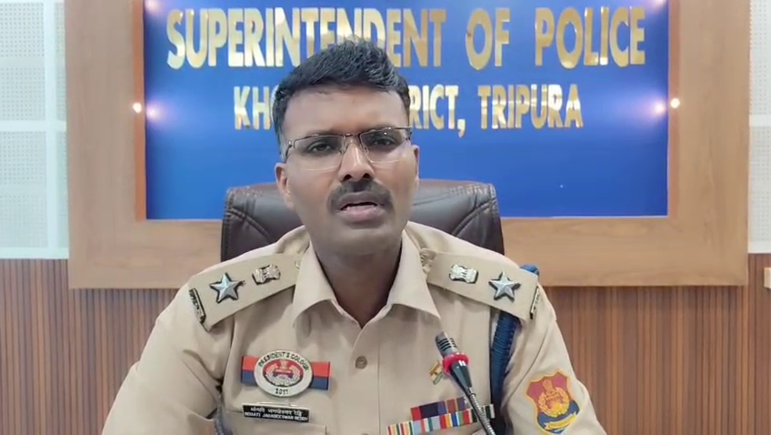 খোয়াই জেলায় দুর্গাপূজায় নিরাপত্তায় ১১০০ পুলিশকর্মী মোতায়েনের প্রস্তুতি