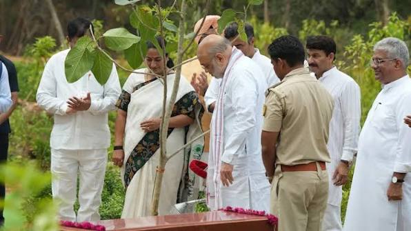 আহমেদাবাদে ‘মিশন ফাইভ মিলিয়ন ট্রিজ’ বৃক্ষরোপণ কর্মসূচির সূচনা অমিত শাহের