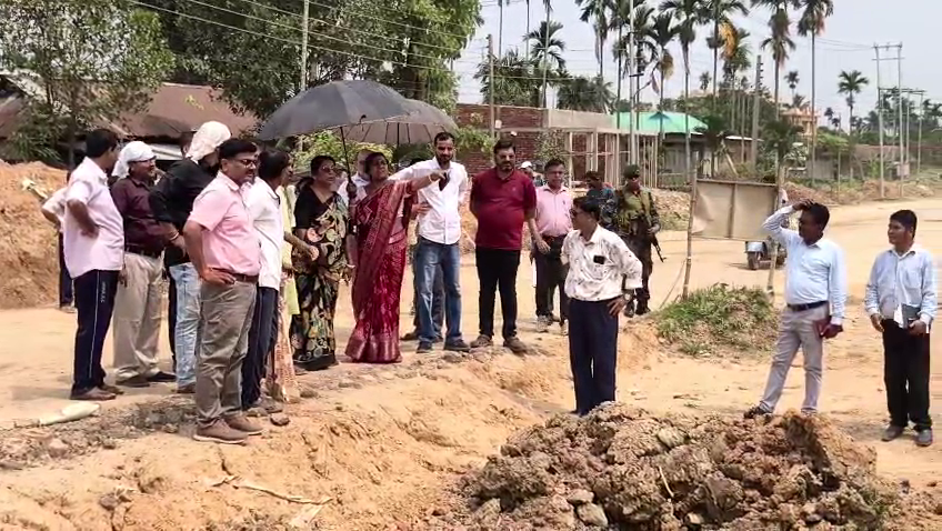 করইলং থেকে ইচারবিল পর্যন্ত রাস্তা  পরিদর্শন করেন  বিধায়িকা কল্যাণী সাহা রায়