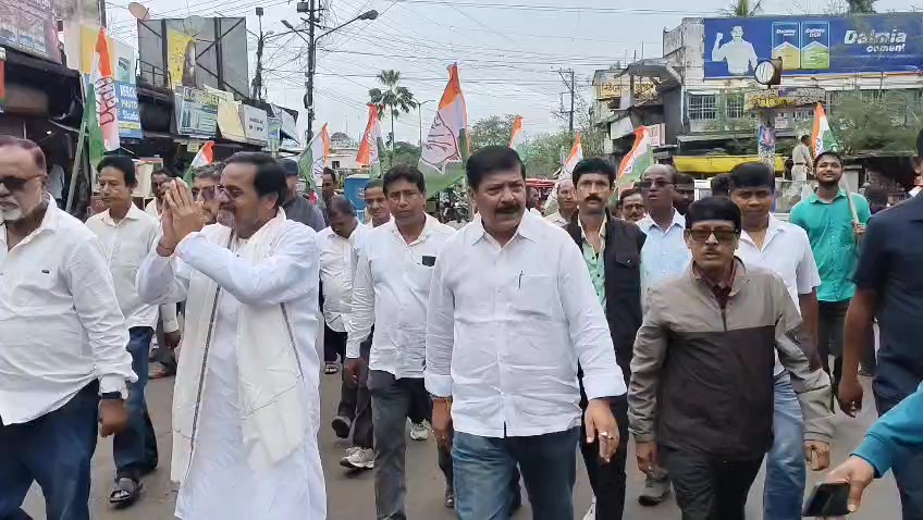 ধর্মনগরে উপ-নির্বাচনের পারদ তুঙ্গে,   সুদীপ রায় বর্মনের নেতৃত্বে চয়ন ভট্টাচার্যের সমর্থনে বিশাল পদযাত্রা ও জনসংযোগ।